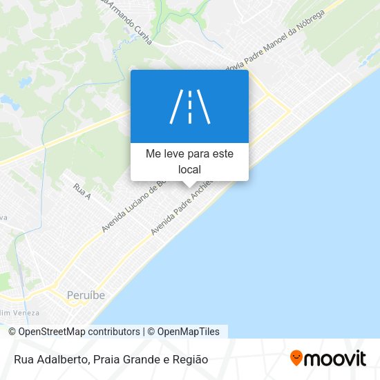Rua Adalberto mapa