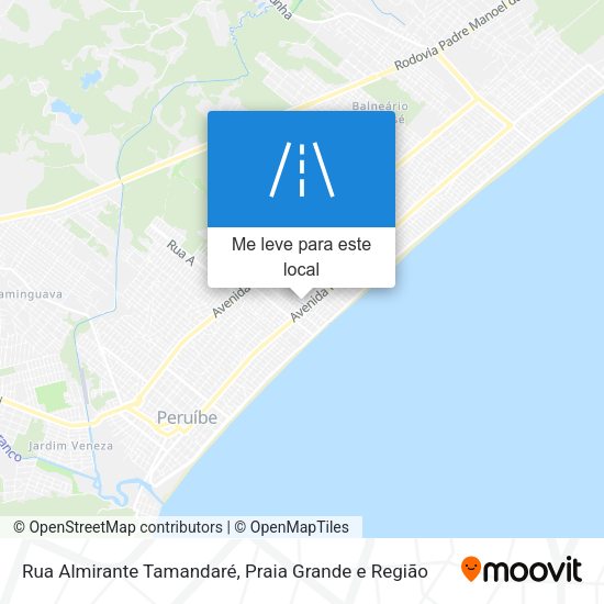 Rua Almirante Tamandaré mapa