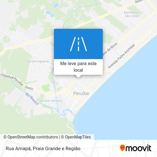 Rua Amapá mapa