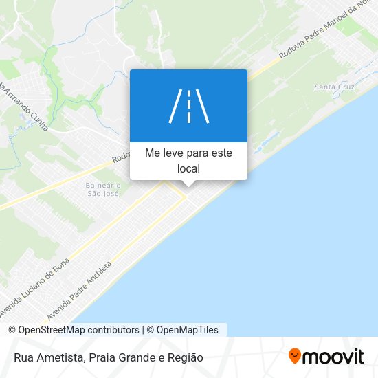 Rua Ametista mapa