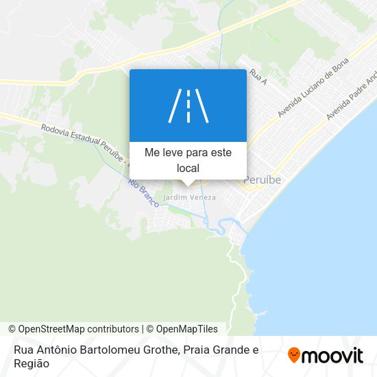 Rua Antônio Bartolomeu Grothe mapa