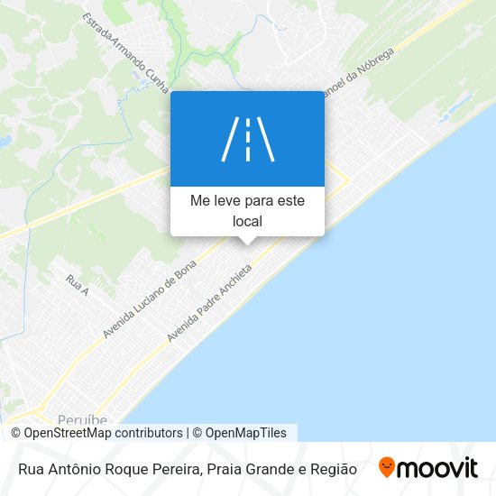 Rua Antônio Roque Pereira mapa