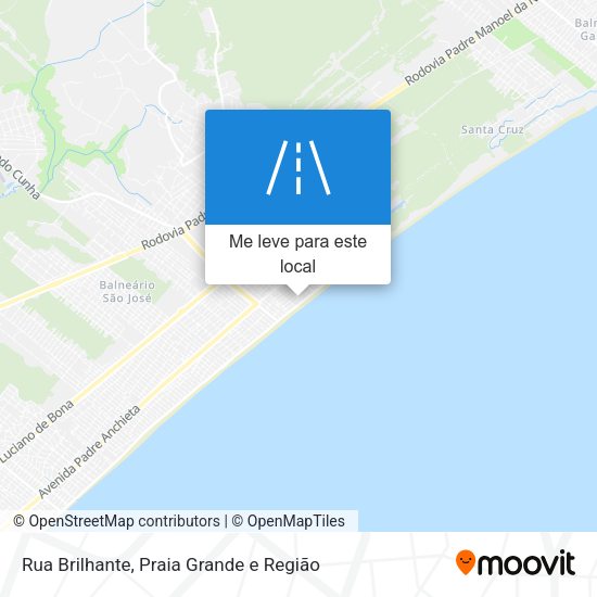 Rua Brilhante mapa