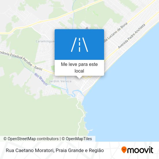 Rua Caetano Moratori mapa