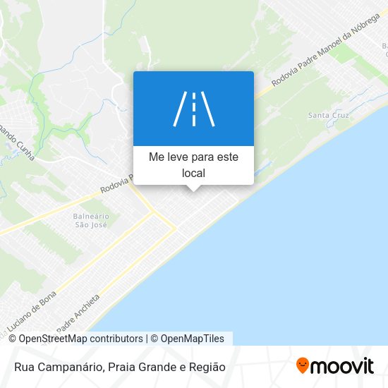 Rua Campanário mapa