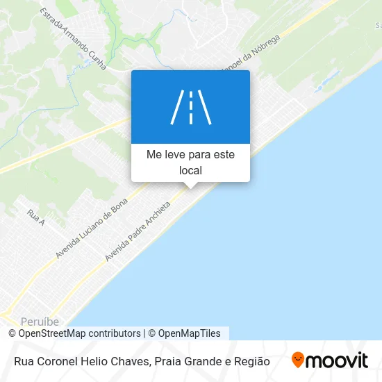 Rua Coronel Helio Chaves mapa