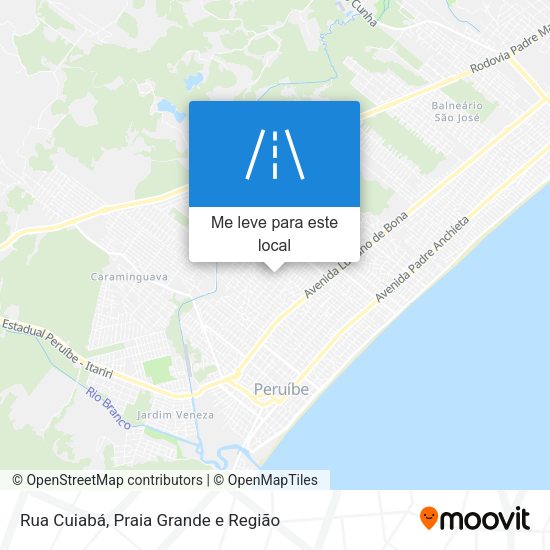 Rua Cuiabá mapa