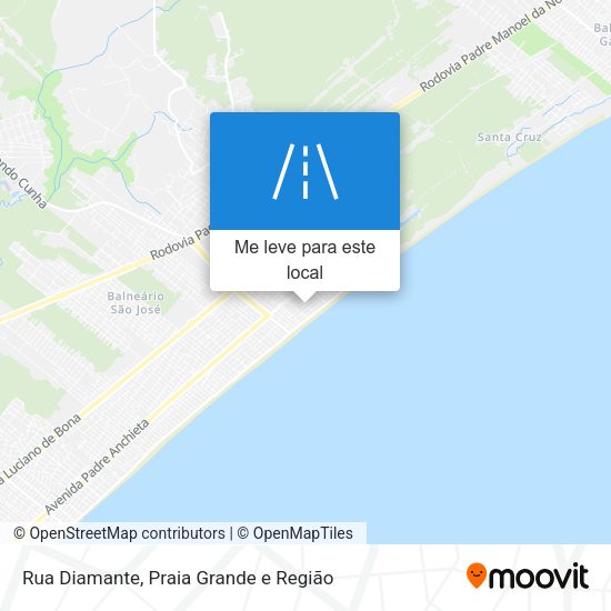 Rua Diamante mapa