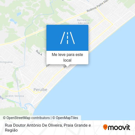 Rua Doutor Antônio De Oliveira mapa