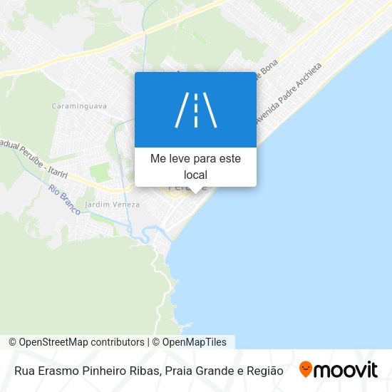 Rua Erasmo Pinheiro Ribas mapa