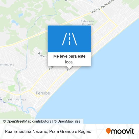 Rua Ernestina Nazario mapa