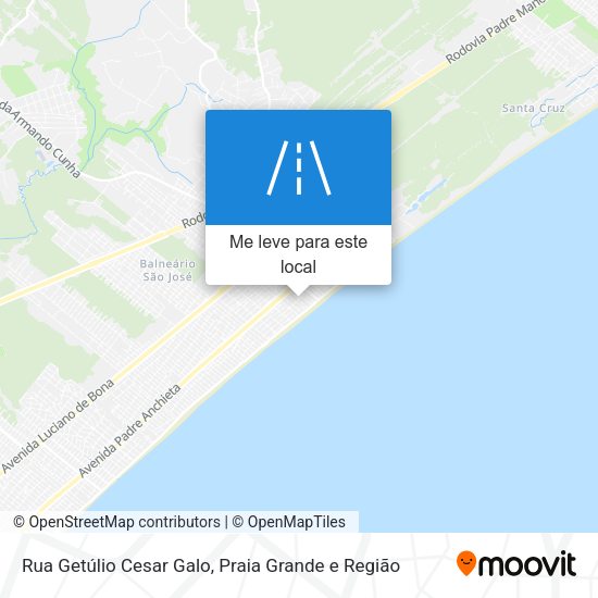Rua Getúlio Cesar Galo mapa
