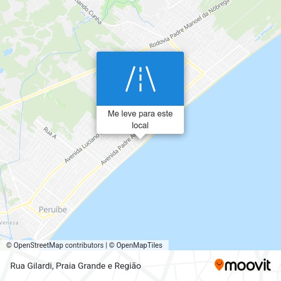 Rua Gilardi mapa