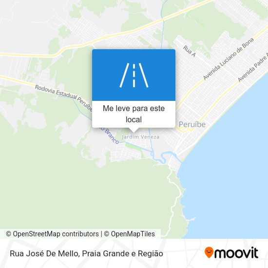 Rua José De Mello mapa