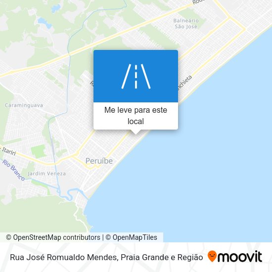 Rua José Romualdo Mendes mapa