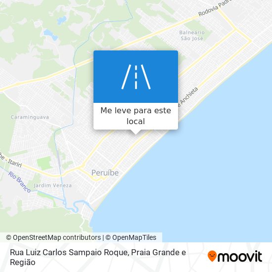 Rua Luiz Carlos Sampaio Roque mapa