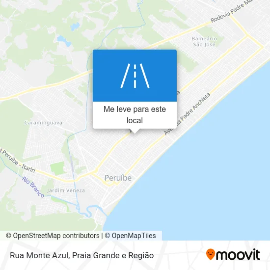 Rua Monte Azul mapa