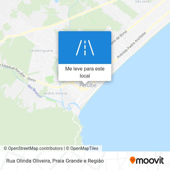 Rua Olinda Oliveira mapa