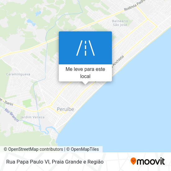 Rua Papa Paulo VI mapa