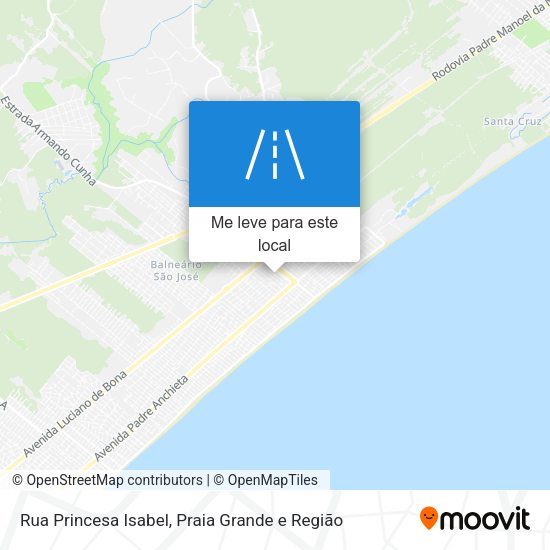 Rua Princesa Isabel mapa