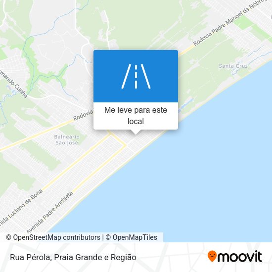 Rua Pérola mapa