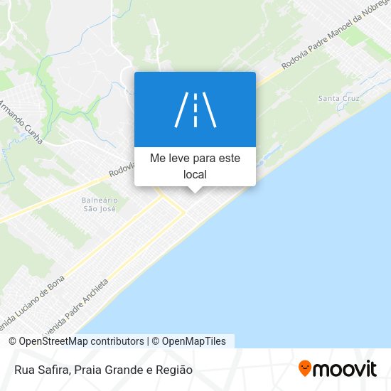 Rua Safira mapa