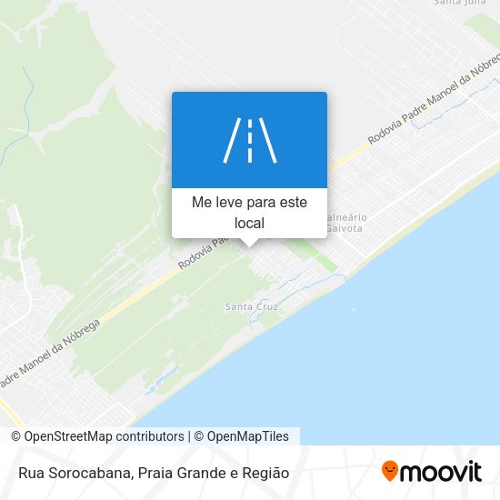 Rua Sorocabana mapa