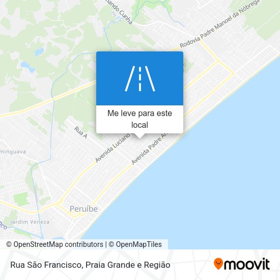 Rua São Francisco mapa