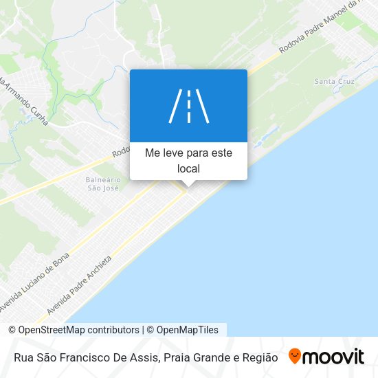 Rua São Francisco De Assis mapa