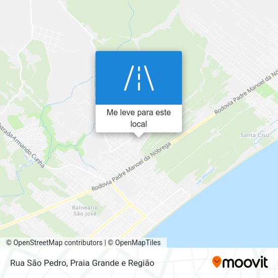 Rua São Pedro mapa