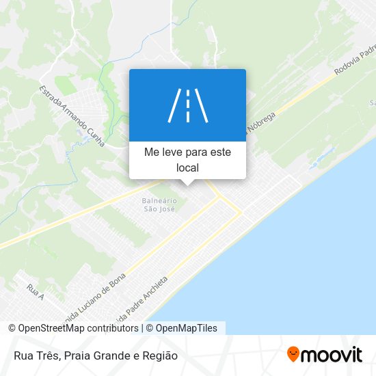 Rua Três mapa