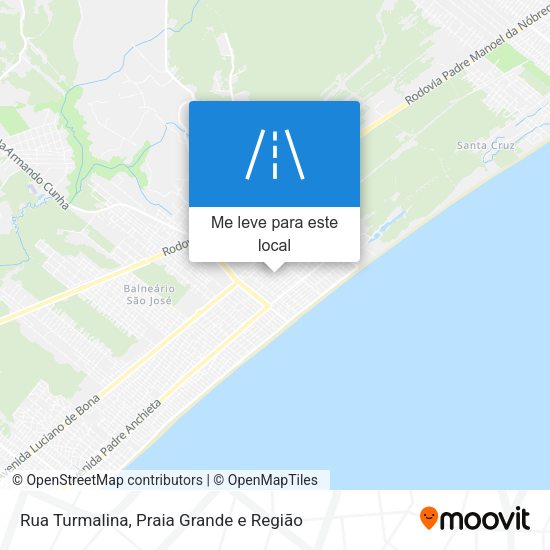 Rua Turmalina mapa