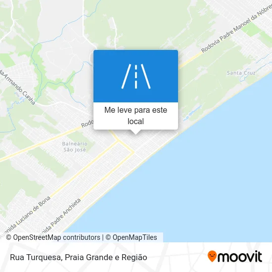 Rua Turquesa mapa
