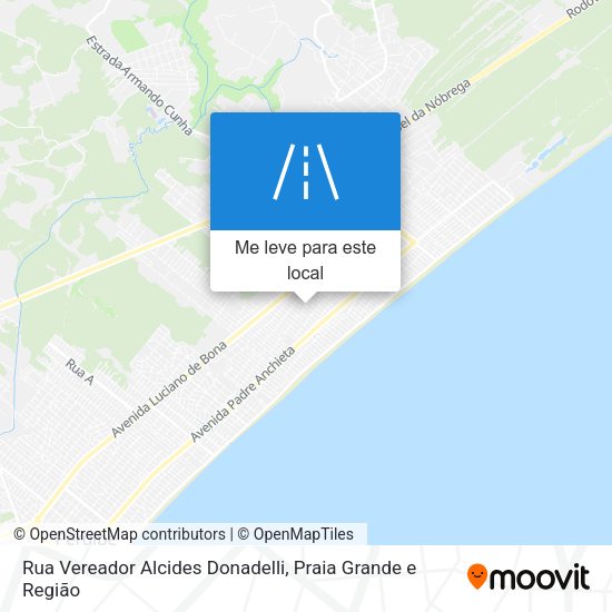 Rua Vereador Alcides Donadelli mapa