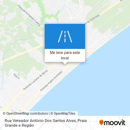 Rua Vereador Antônio Dos Santos Alves mapa