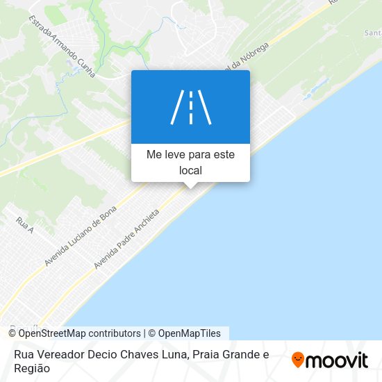 Rua Vereador Decio Chaves Luna mapa