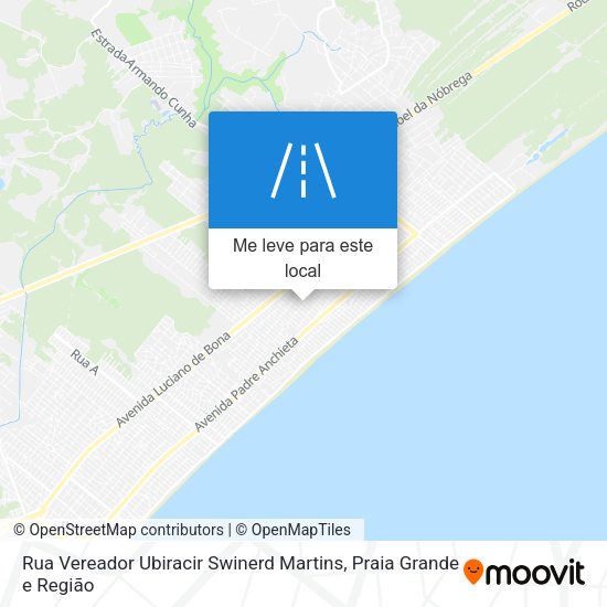Rua Vereador Ubiracir Swinerd Martins mapa
