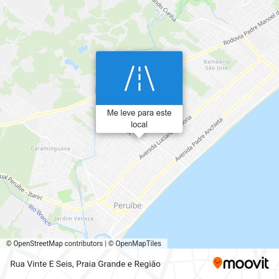 Rua Vinte E Seis mapa
