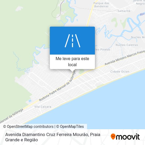 Avenida Diamantino Cruz Ferreira Mourão mapa