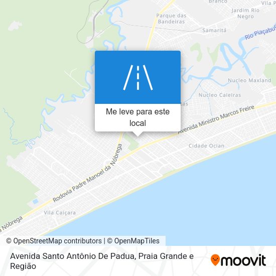 Avenida Santo Antônio De Padua mapa