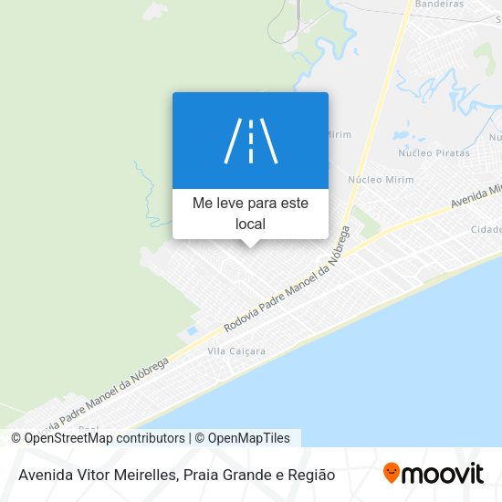 Avenida Vitor Meirelles mapa