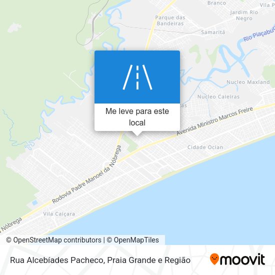 Rua Alcebíades Pacheco mapa