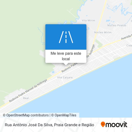 Rua Antônio José Da Silva mapa