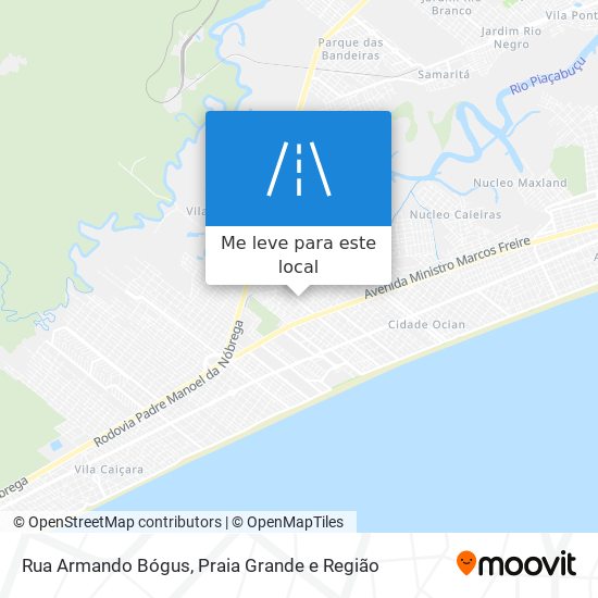 Rua Armando Bógus mapa