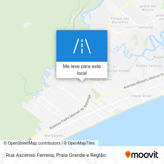 Rua Ascenso Ferreira mapa