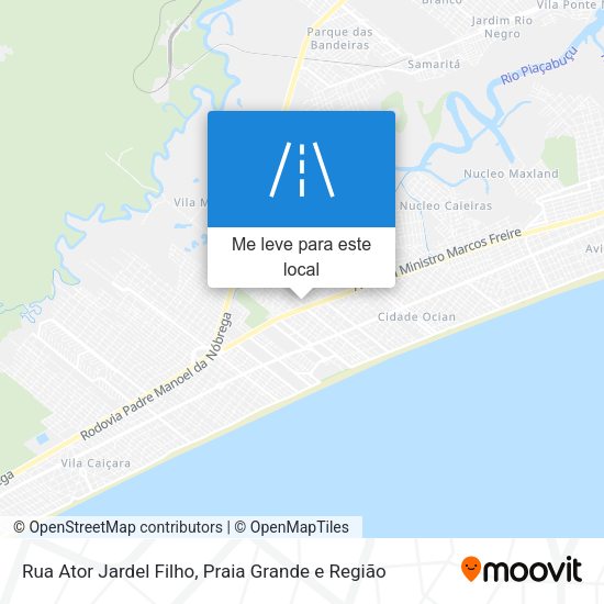 Rua Ator Jardel Filho mapa