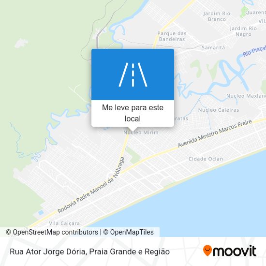 Rua Ator Jorge Dória mapa