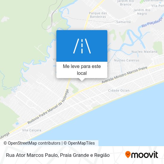 Rua Ator Marcos Paulo mapa
