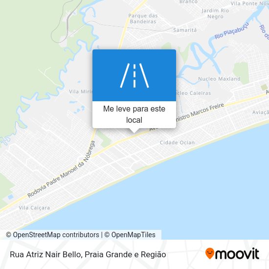 Rua Atriz Nair Bello mapa