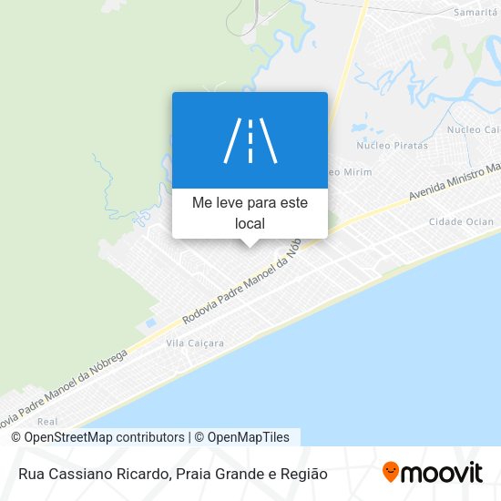 Rua Cassiano Ricardo mapa